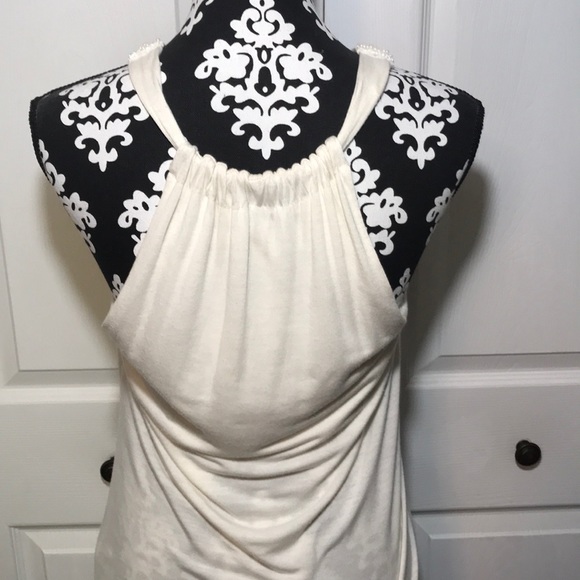 Ivory Beaded Tank (Large) - Picture 2 of 4